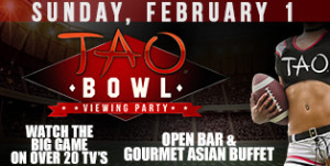 Las Vegas Superbowl viewing party at Tao Nightclub