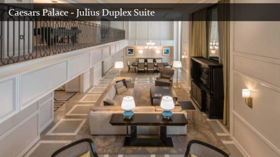 Caesars Palace Las Vegas Julius Duplex Suite