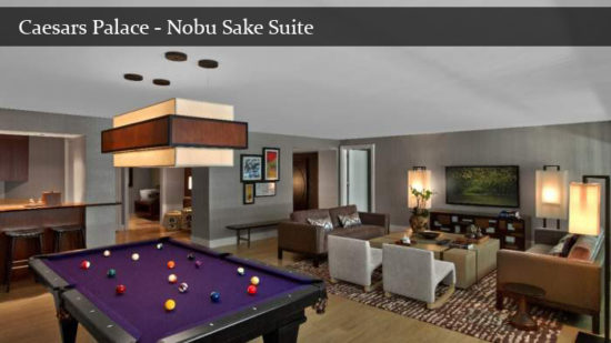 Caesars Palace Las Vegas Nobu Sake Suite