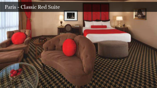 Paris Las Vegas Classic Red Suite