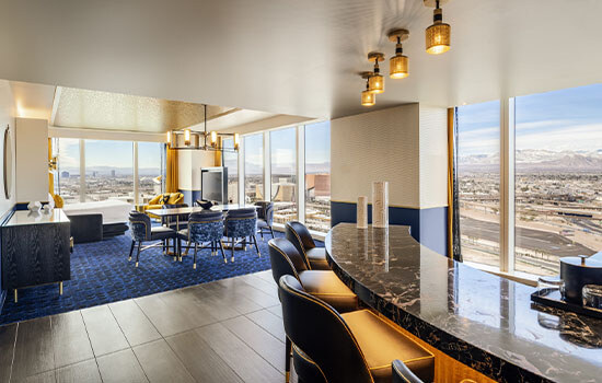 Las Vegas suite with panoramic views