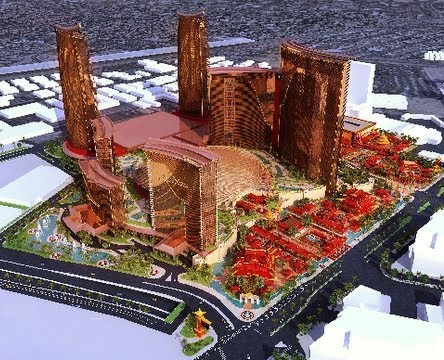 Future layout of Resorts World Las Vegas