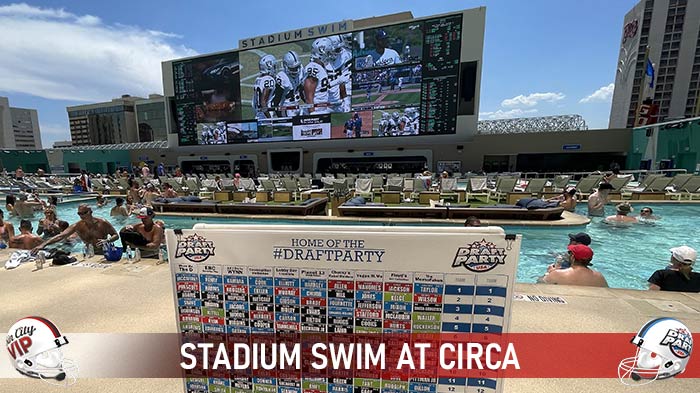 Sports fans watching a major event in Las Vegas
