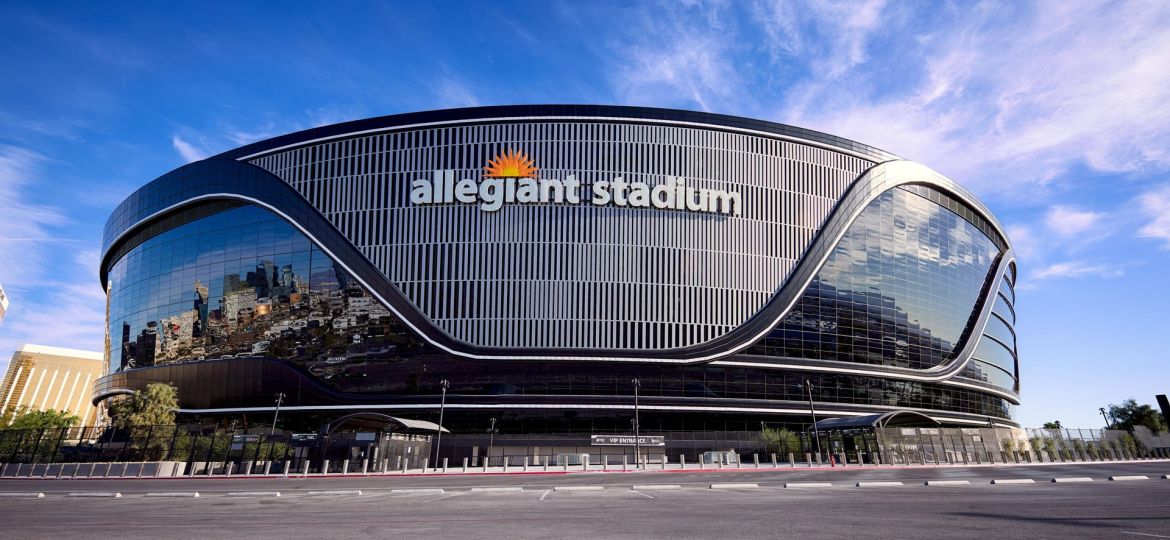 Exterior of Allegiant Stadium in Las Vegas