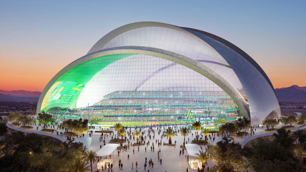 Official rendering of the Athletics Las Vegas ballpark