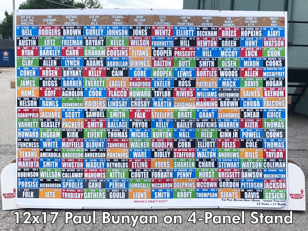 Large Bruno’s fantasy football draft board