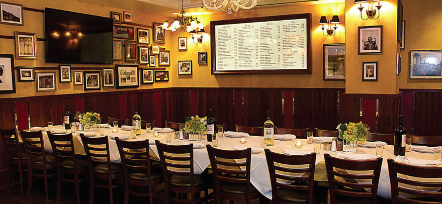 Private group dining room at Carmine’s Las Vegas