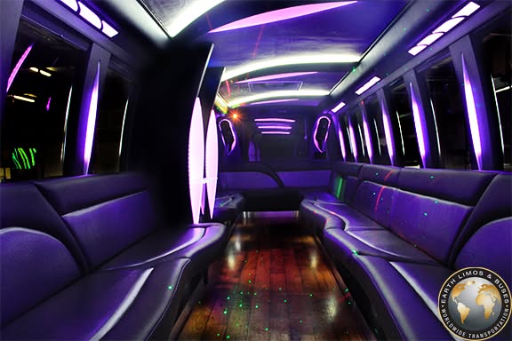 Earth Limos private limousine interior