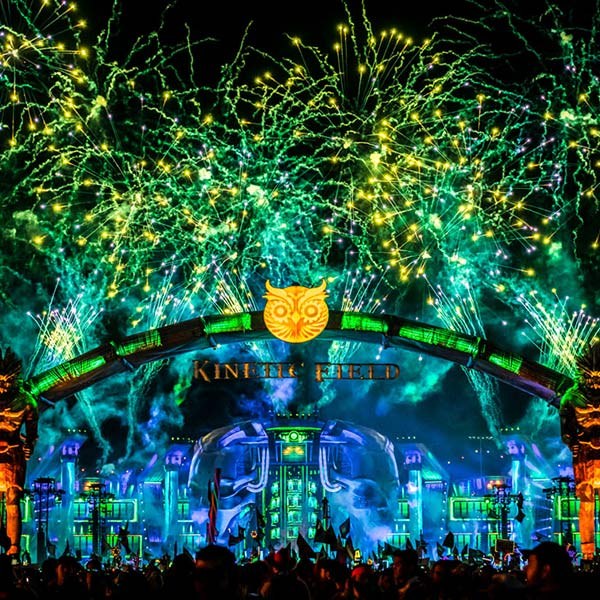 EDC Las Vegas festival stage at night