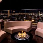 Halloween celebration above the Las Vegas skyline