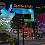 Hard Rock Cafe Las Vegas new LED guitar on the Strip