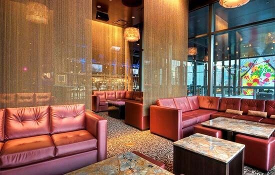 Private lounge for a Hard Rock Cafe Las Vegas fan gathering