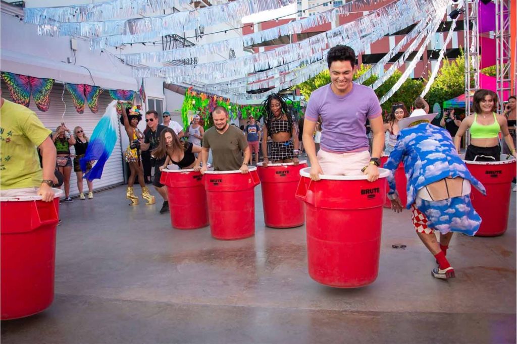 Interactive festival activities in Las Vegas