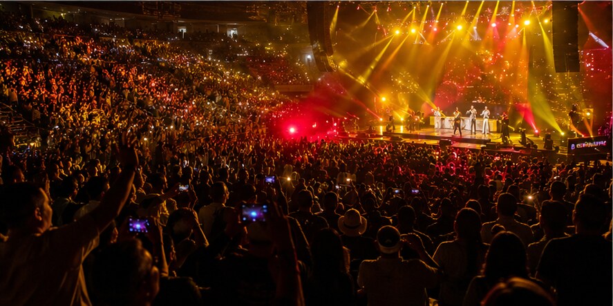 Latin music concert during Mexican Independence Weekend in Las Vegas