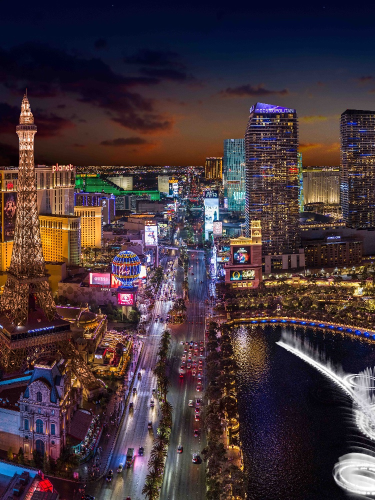 Las Vegas Strip during NFR week