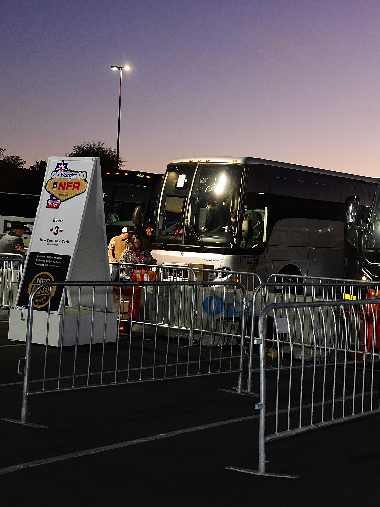 NFR transportation and shuttle planning in Las Vegas