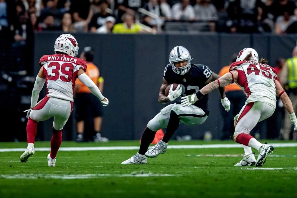 Las Vegas Raiders game action at Allegiant Stadium