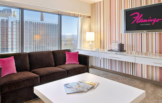 Las Vegas hotel room available through Resorts Club