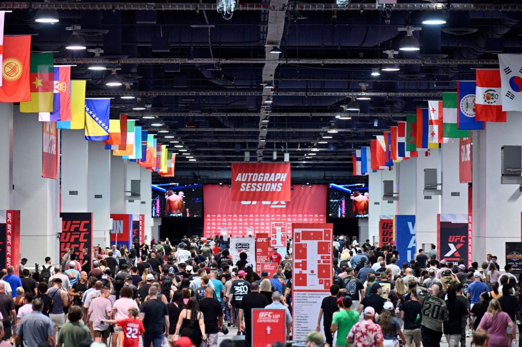 Fans attending UFC X during International Fight Week in Las Vegas