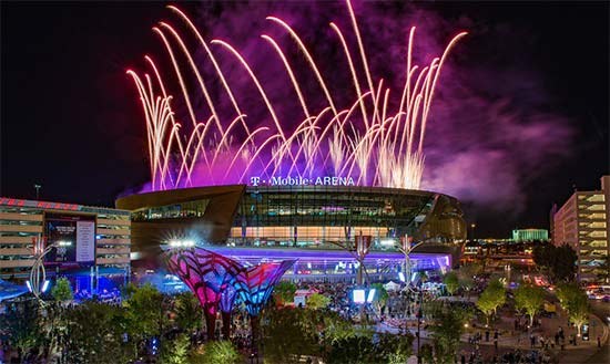 T Mobile Arena during UFC International Fight Week