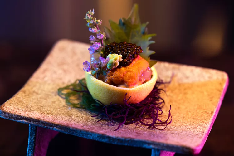 Private omakase presentation at WAKUDA Las Vegas