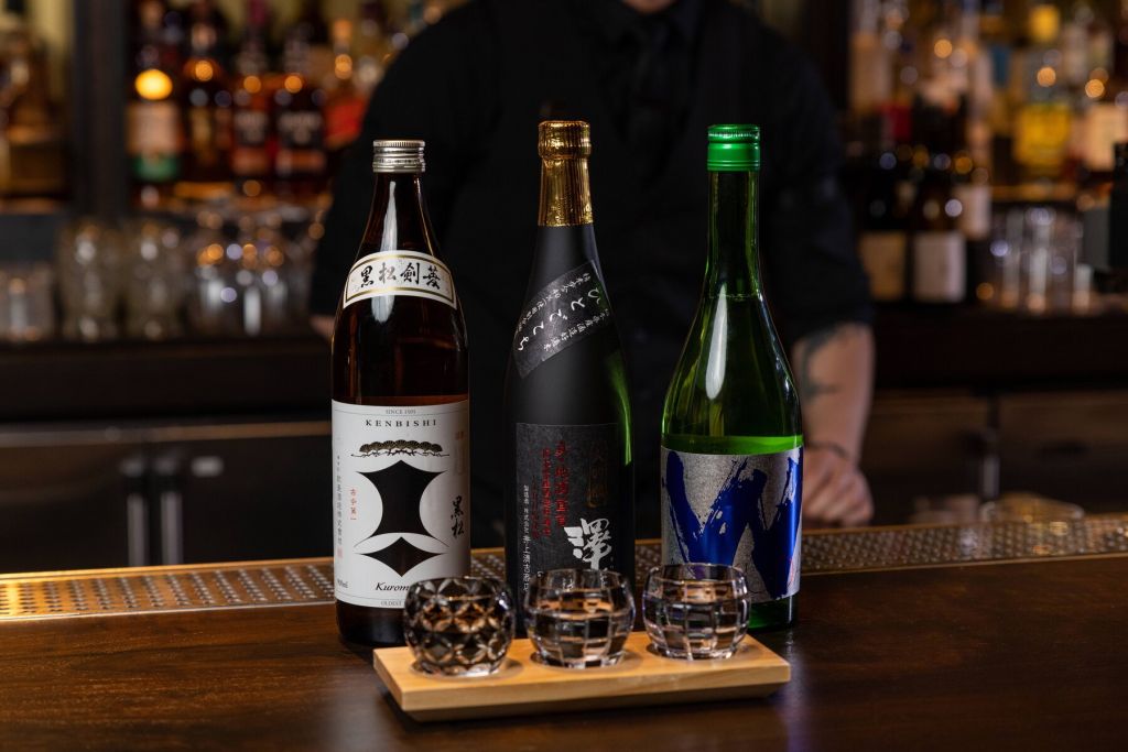 Japanese sake selection at WAKUDA Las Vegas