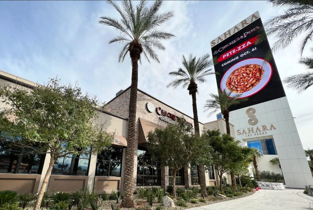 Chickie’s and Pete’s entrance at SAHARA Las Vegas