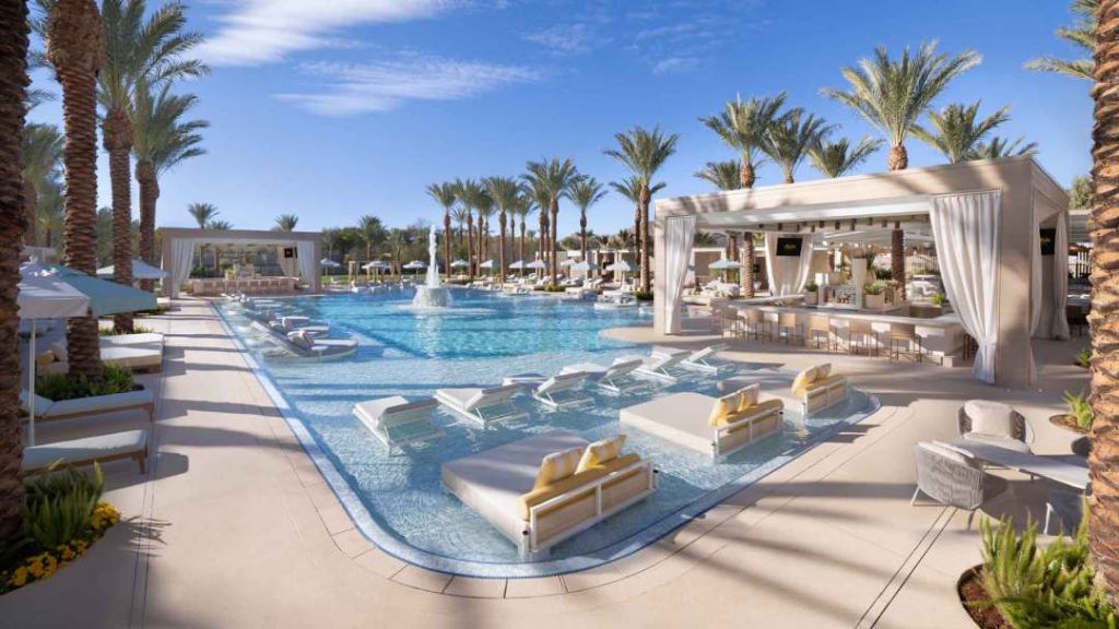 Bel Aire Backyard pool and cabanas at Durango Casino and Resort