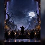 Gothic orchestral cinema performance in Las Vegas