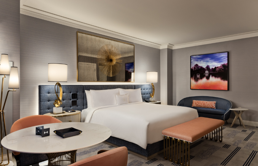 Modern guest room at Fontainebleau Las Vegas