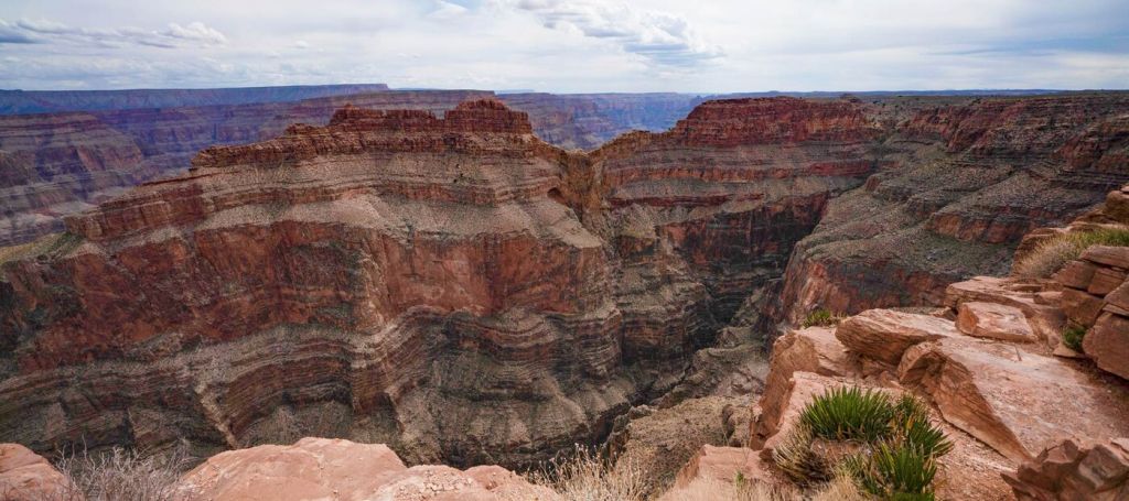 Grand Canyon West overlook on a Maverick helicopter experience