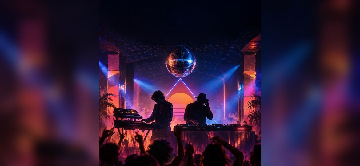 Retro inspired dance music performance in Las Vegas
