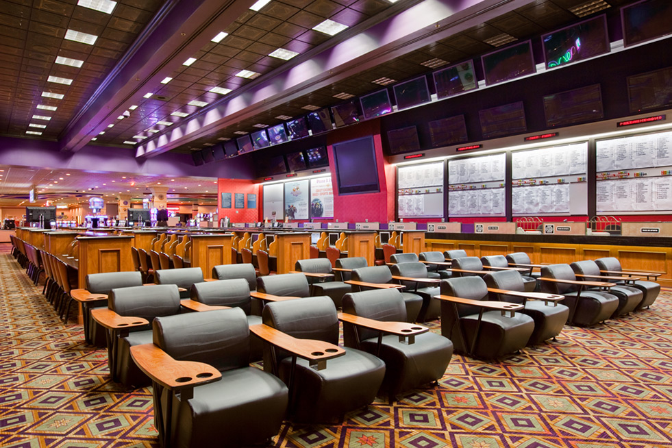 The Orleans Race and Sports Book seating area