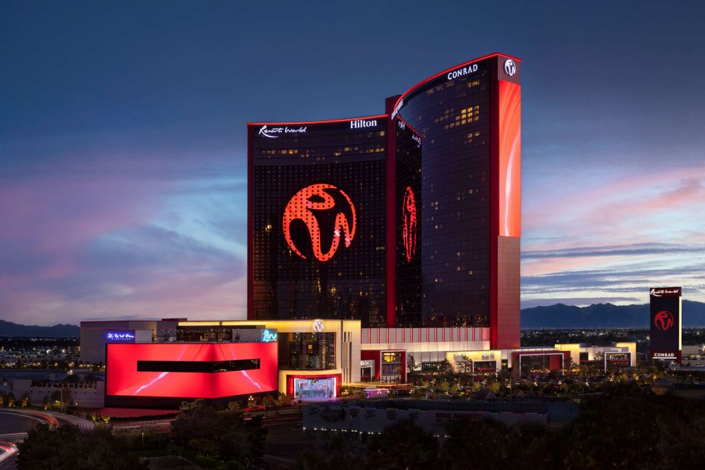Resorts World Las Vegas exterior on the Las Vegas Strip