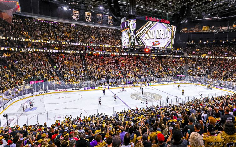 Vegas Golden Knights hockey game at T Mobile Arena