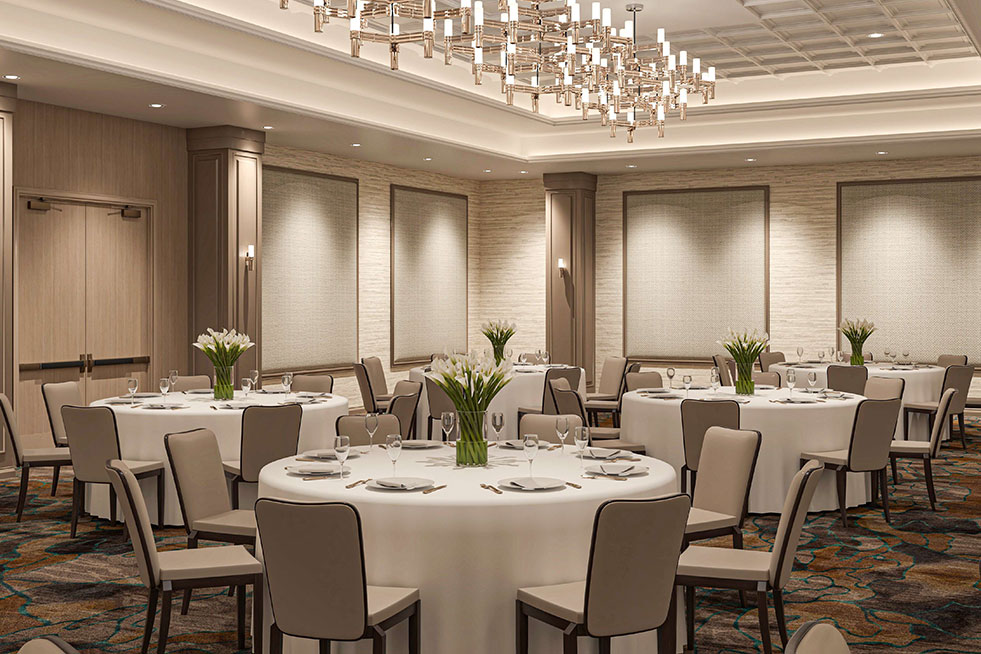 Renovated ballroom at Suncoast